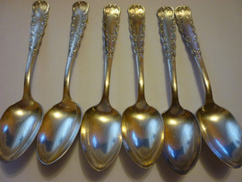 Продам комплект из 6 посеребренных чайных ложек 1847 Rogers Bros