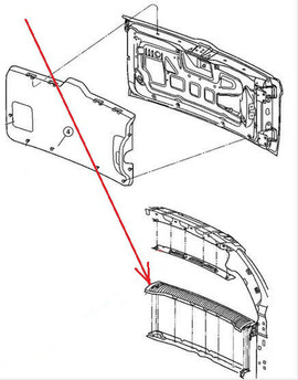 Накладка порога багажника 5GE73 Jeep Liberty KJ 3