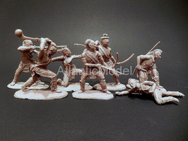 Солдатики 1/32 Barzso Индейцы Шайенны семь фигур 9