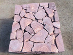 Песчаник галтованый Розовый с разводом камень натуральный природ