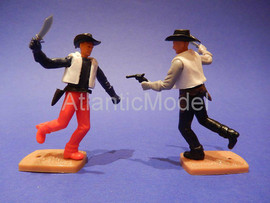 Солдатики 1/32 Plasty Ковбои 2 фигуры