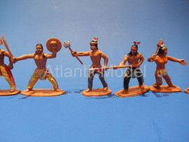 Солдатики 1/32 ??? Индейцы пешие 8 фигур в 8 позах 6