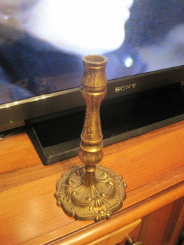 Подсвечник высотой 21 см Рельеф Производство Индия 1980-е XX 5