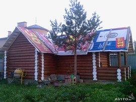 Баннеры, полог, брезент виниловый 3х6 12х4 15х5
