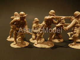 Солдатики 1/32 Сonte US Пехота Девять поз Св. кор. 7