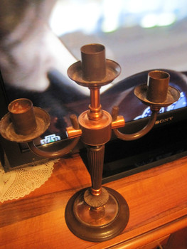 Подсвечник на три свечи из семидесятых ХХ века Декор интерьера