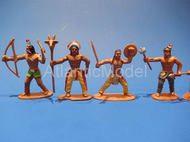 Солдатики 1/32 ??? Индейцы пешие 8 фигур в 8 позах 3