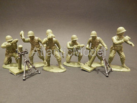 солдатики 1 32 exforсе два расчета американцев с минометами