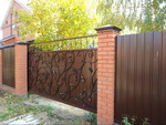 Забор из профлиста,откатные ворота,металлоизделия