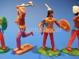 Солдатики 1/32 Elastolin Индейцы пешие Первый наб
