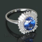 Бриллиантовое кольцо c сапфиром