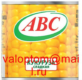 Консервированная кукуруза АВС оптом
