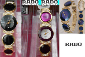 Роскошные Rado Blue Часы Fascination новые синие и чёрные фиолет 4