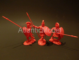 Солдатики 1/32 CONTE Три спартанца Цвет красный 6