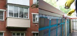 Монтаж крыш для балконов и лоджий;
