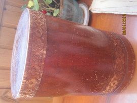 XIX - XX Старинный предмет быта бочонок ёмкость с крышкой с резь