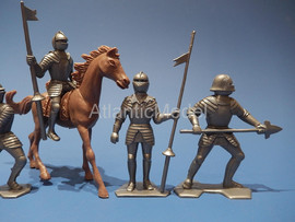 солдатики 1 32 Marx Рыцари 6 солдатиков в 6 позах 54 мм 4