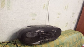 Магнитола Двухкассетная Sharp WQ CD 220L (GY) stereo radio casse