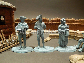 Солдатики 1/32 Barzso Лагерь ополченцев Второй 6