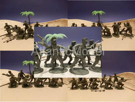 солдатики 1 32 exforсе Солдаты кепи Африка корпус