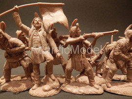 солдатики 1 32 TSSD Равнинные индейцы Оттава 12 Set #2