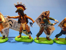 Солдатики 1/32 Britains Индейцы ковбои серии 1971