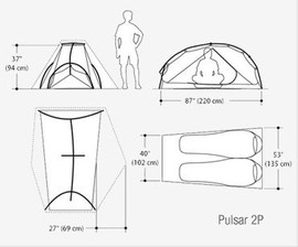 Палатка Marmot Pulsar 2P вес: 1,505 кг 4