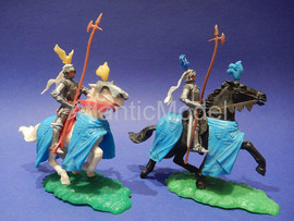 Солдатики 1/32 Elastolin Рыцари конные Средневеков 3