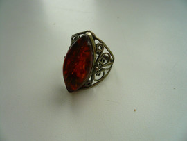 Кольцо с янтарем. 2