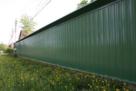 Заборы из профлиста.