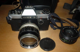 Продам фотоапараты Киев, Nikon, объективы. Б/у. Торг. 2
