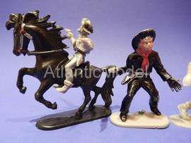 Солдатики 1/32 Hofler Ковбои Первый Серый 4 шт 4