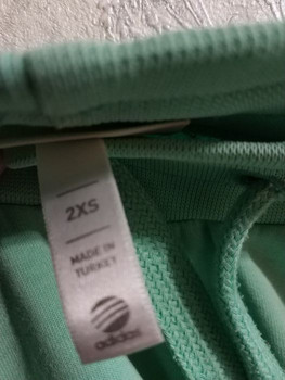 Штаны утепленные 2xs Adidas сделано в Турции светло зеленые 5