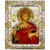 Икона Святой Великомученик и целитель Пантелеимон в серебряном окладе 