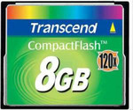 Карат памяти Compact Flash Transcend 120х 8 Гб
