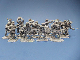 солдатики 1/32 Barzso поселенцы Бунсборо 19 фигур 7