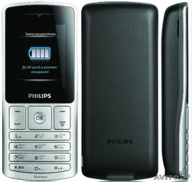 Новый Philips Xenium X130 (80 дней в режиме ожидания)
