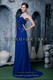 Новое стильное вечернее/выпускное платье из темно-синего шифона