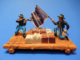 Солдатики 1/32 DSG Плот армии Федерации ACW 2