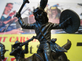 Солдатики 1/32 Atlantic 1208 Кит Карсон Индейцы