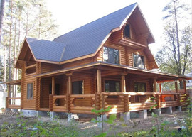 Дома из оцилиндрованного бревна и бруса Романовский Зодчий