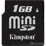 Карта памяти mini SD Kingston 1 Гб