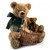 Коллекционный медведь Hermann Музейный мишка с медвежонком в корзинке 