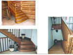 Деревянные лестницы из ясеня, дуба,лиственницы,сосны под заказ