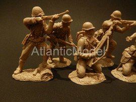 Солдатики 1/32 Сonte US Пехота Девять поз Св. кор. 6