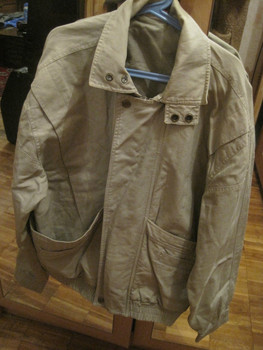 Куртка укороченная плотный материал хлопок хаки Индия