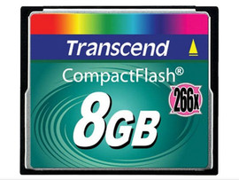 Карта памяти Compact Flash Transcend 266х 8 Гб