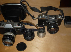 Продам фотоапараты Киев, Nikon, объективы. Б/у. Торг.