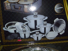 набор кастрюль в стиле версаче, новые кастрюли 4