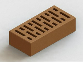 Кирпич рядовой одинарный пустотелый М 150 (Витебск)